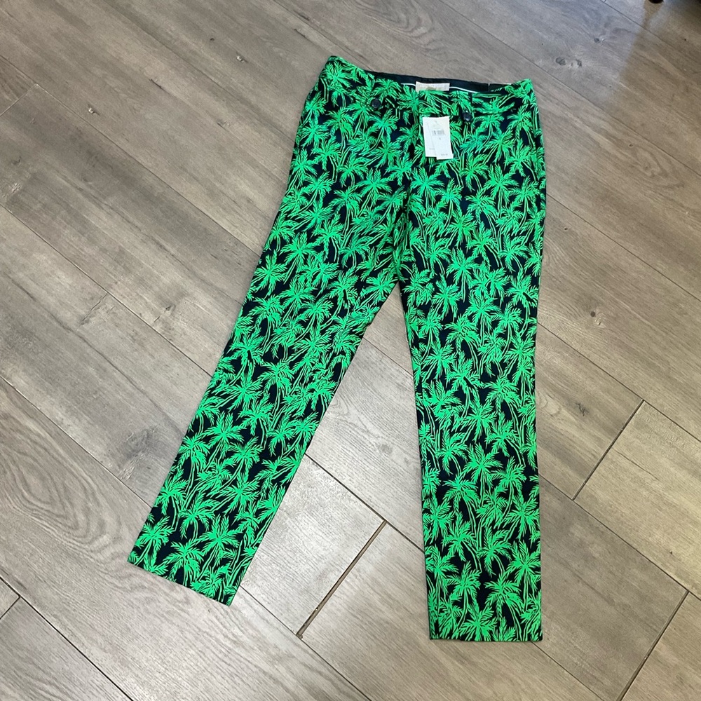 Banana Republic Palm Tree print pant NWT